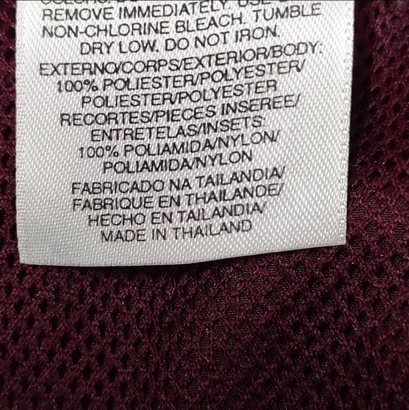 Adidas Sun Devils Men's Burgundy Windbreaker Jacket Size L - Picture 7 of 8